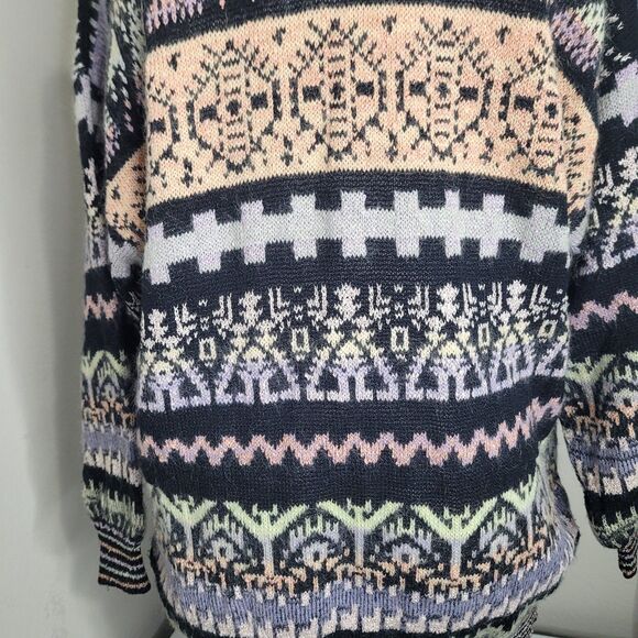 Vintage Brenda French sz 1 Neiman Marcus Hand Loomed Knit wool mohair Cardigan - Picture 4 of 15